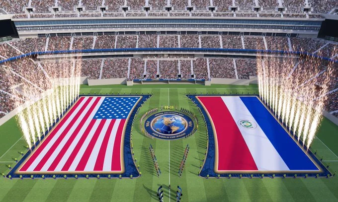 Nuevo protocolo de la FIFA antes de los partidos del Mundial. (X: @fifamedia)