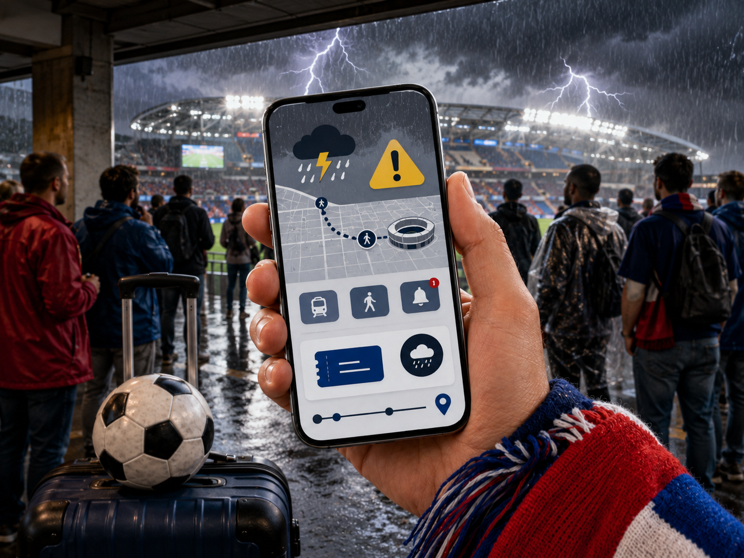 Guía Mundial 2026: qué hacer si una tormenta retrasa tu partido