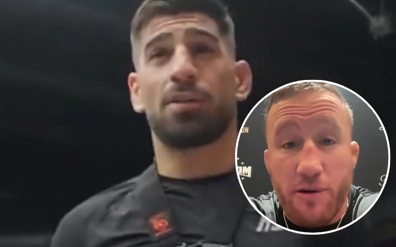 Ilia Topuria amenaza a Justin Gaethje. Captura de pantalla.