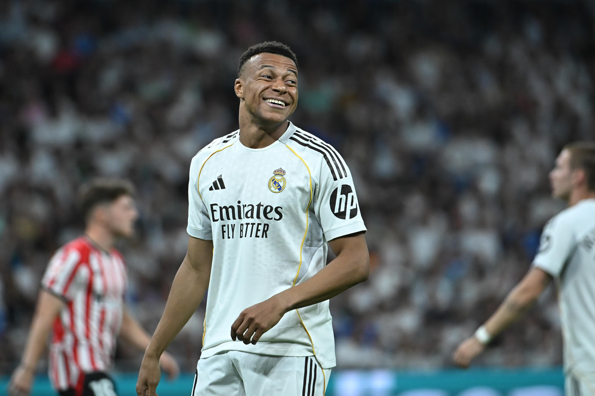 Kylian Mbappé es el máximo goleador en la historia de los Mundiales El delantero del Real Madrid Kylian Mbappé durante un partido de LaLiga. EFE/Fernando Villar