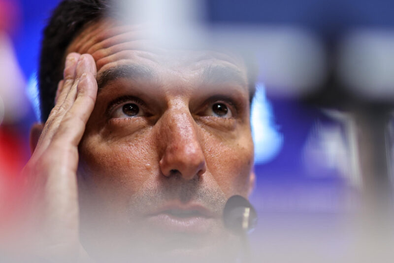 Lionel Scaloni, entrenador del seleccionado argentino, en una imagen de archivo.. EFE/Juan Ignacio Roncoroni