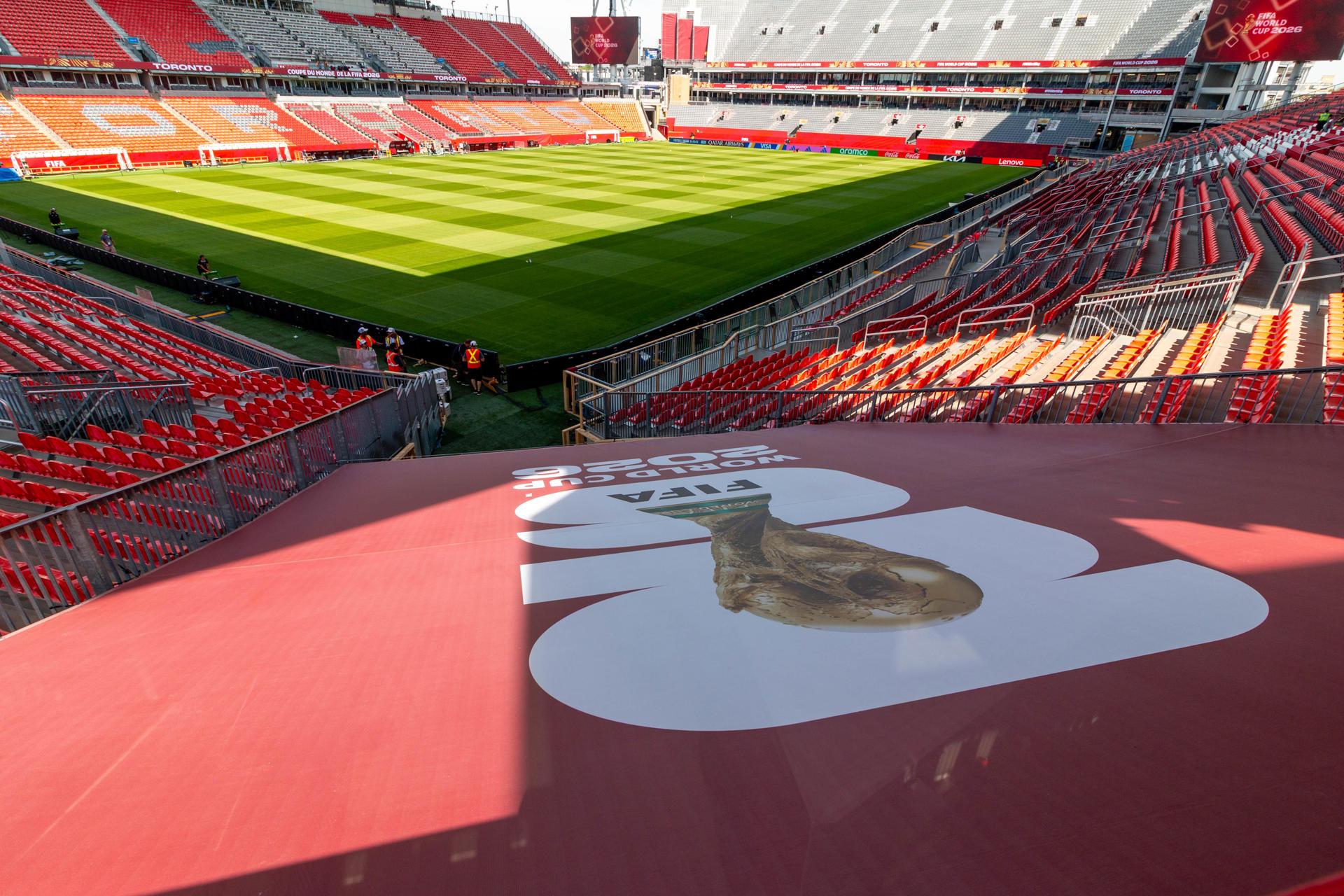 Fotografía que muestra una vista general del interior del Toronto Stadium, también conocido como BMO Field, en Toronto (Canadá). EFE/ Julio César Rivas
