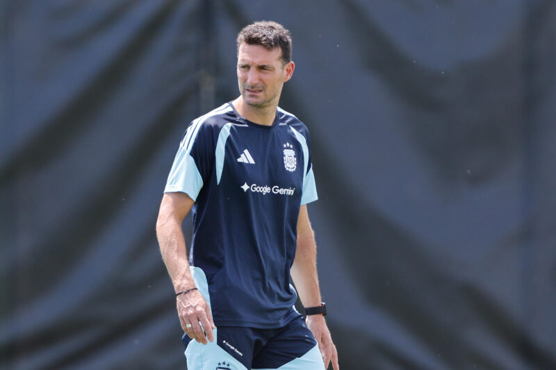 Lionel Scaloni, seleccionador argentino, en el Sporting KC Training Center de Kansas (EEUU). EFE/Juan Ignacio Roncoroni