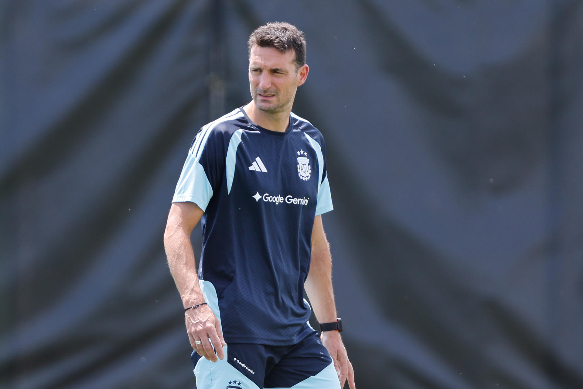Lionel Scaloni, seleccionador argentino, en el Sporting KC Training Center de Kansas (EEUU). EFE/Juan Ignacio Roncoroni