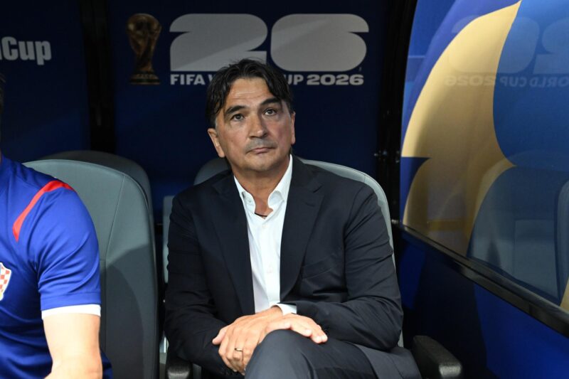 El seleccionador de Croacia, Zlatko Dalic, evaluó este miércoles como "un partido raro" la derrota de su selección ante Inglaterra en Dallas en el comienzo de la andarura de ambos países en el Mundial. EFE/EPA/ALBERT PENA