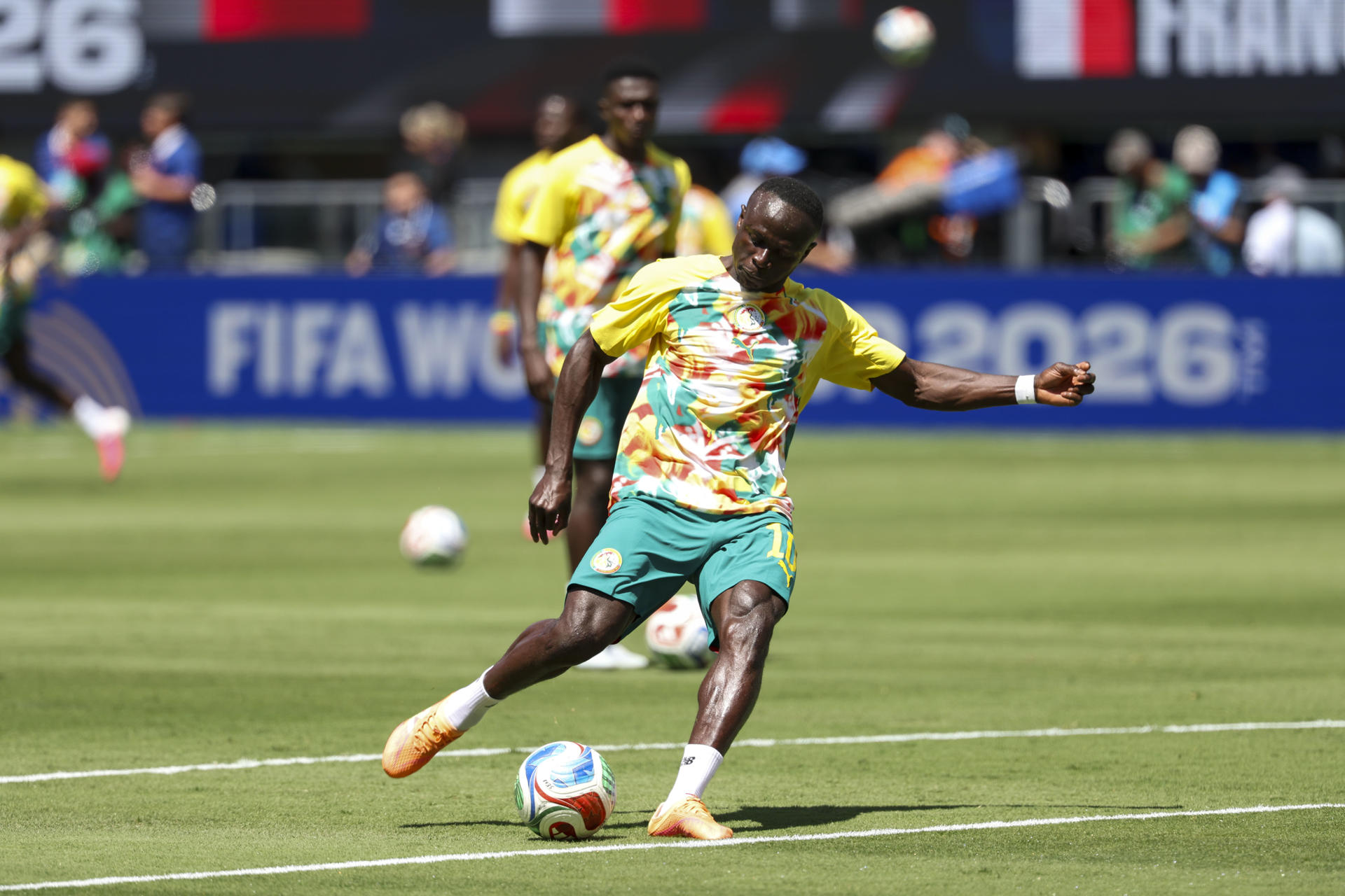 África (CAF) domina la fase de grupos y arrasa en el Mundial 2026 Sadio Mané, delantero de Senegal. EFE/Sebastiao Moreira