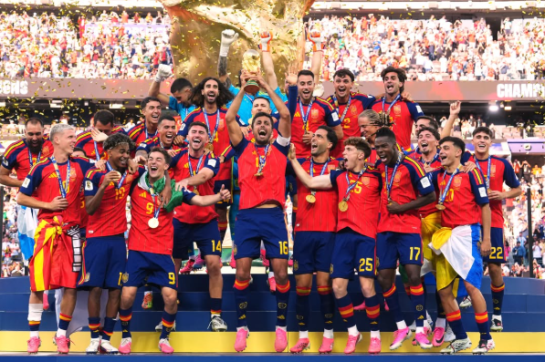 Así celebró la Selección de España el Campeonato del Mundo