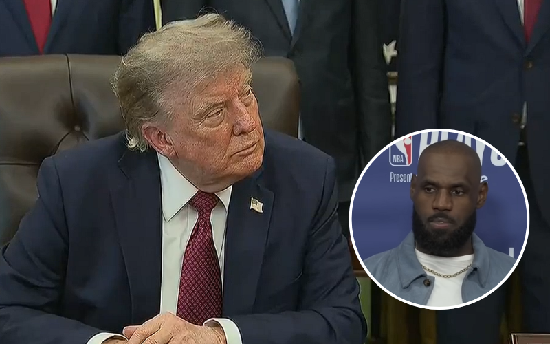 Donald Trump ataca a LeBron James. Captura de pantalla.