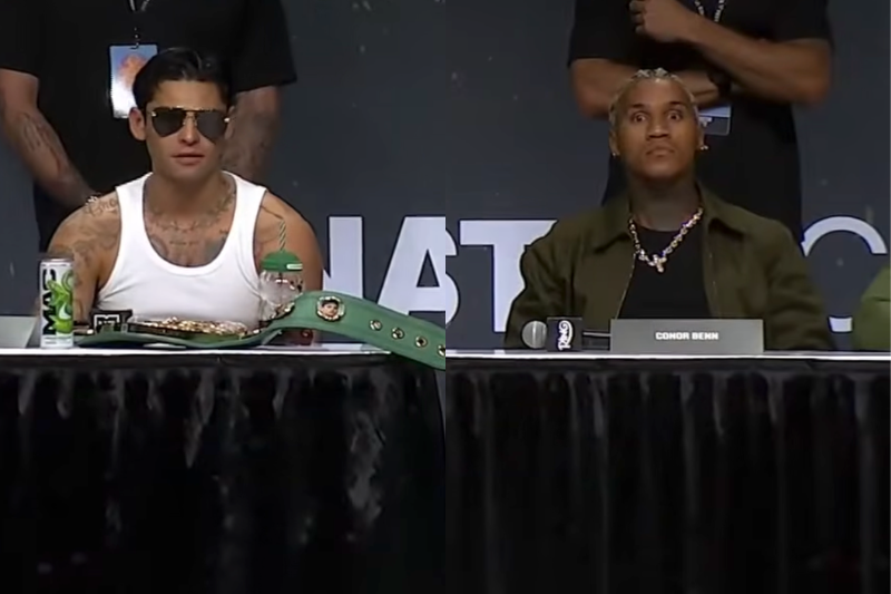 Ryan García y Conor Benn calientan su pelea en el Fanatics Fest - YOUTUBE - DAZN