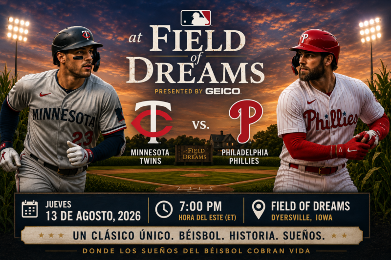 Todo lo que debes saber sobre el at Field of Dreams 2026 de la MLB