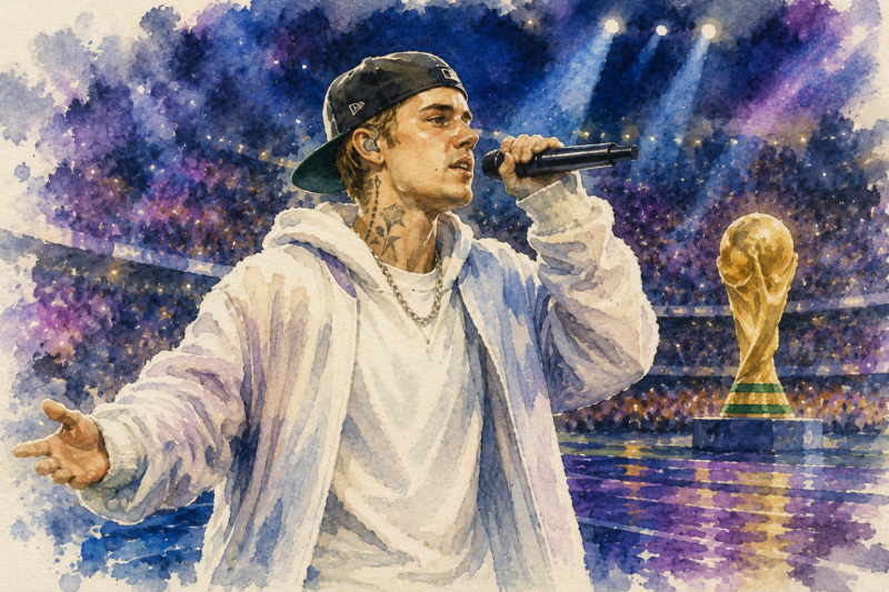 Justin Bieber encabezará el show del medio tiempo del mundial 2026