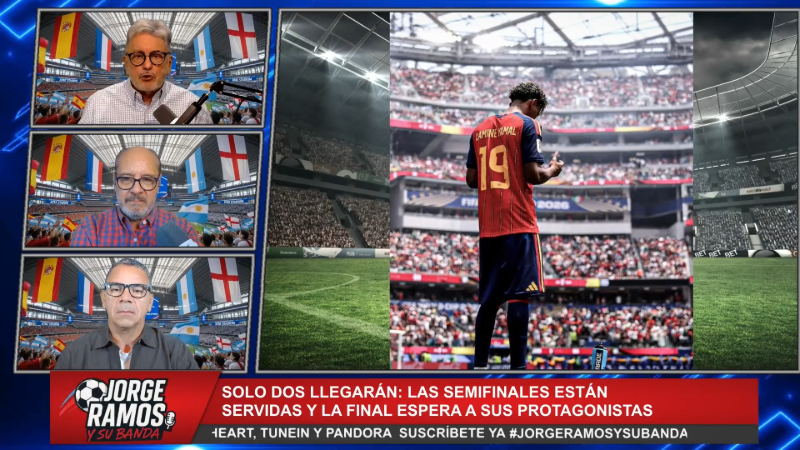 Jorge Ramos y su Banda analizan la semifinal entre Francia y España.