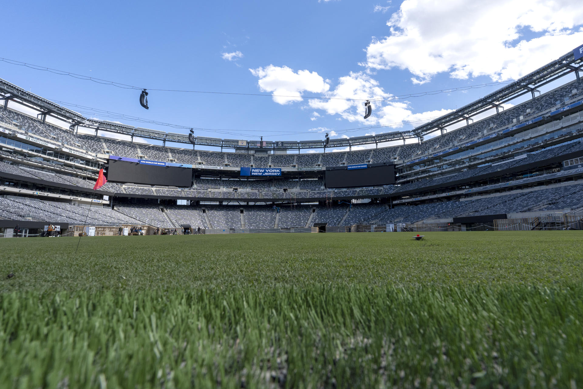 Fotografía de la grama del estadio MetLife, escenario de juego en la Copa Mundial de la FIFA 2026 en Nueva Jersey (Estados Unidos). Imagen de archivo. EFE/ Angel Colmenares
