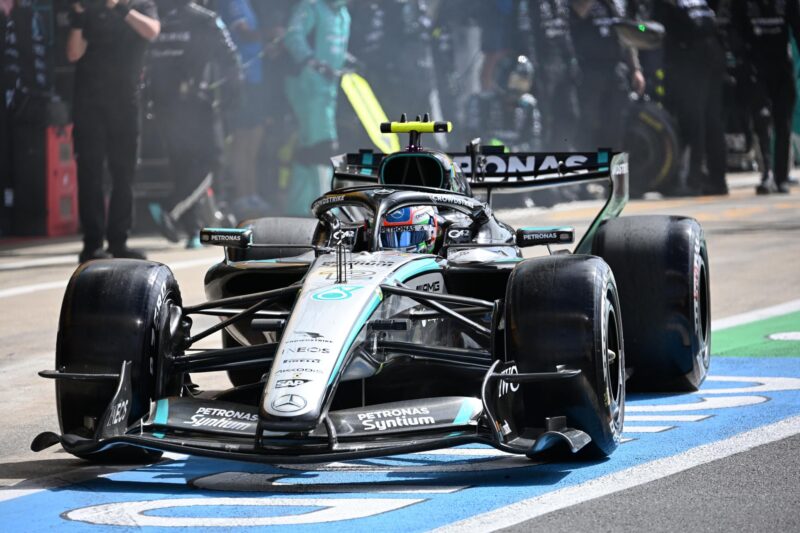 El italiano Andrea Kimi Antonelli (Mercedes), líder del Mundial de Fórmula Uno en el Gran Premio de Gran Bretaña,EFE/EPA/PETER POWELL
