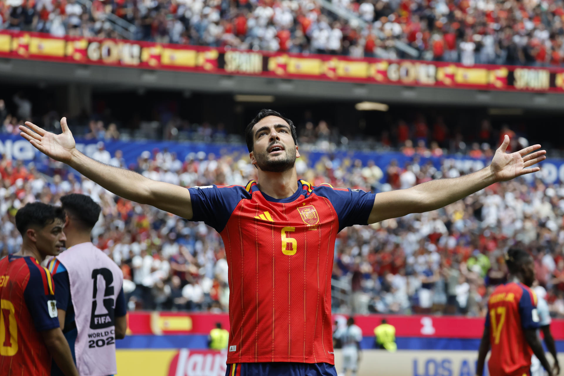 Mikel Merino, en el triunfo ante Bélgica. EFE/ Lavandeira Jr