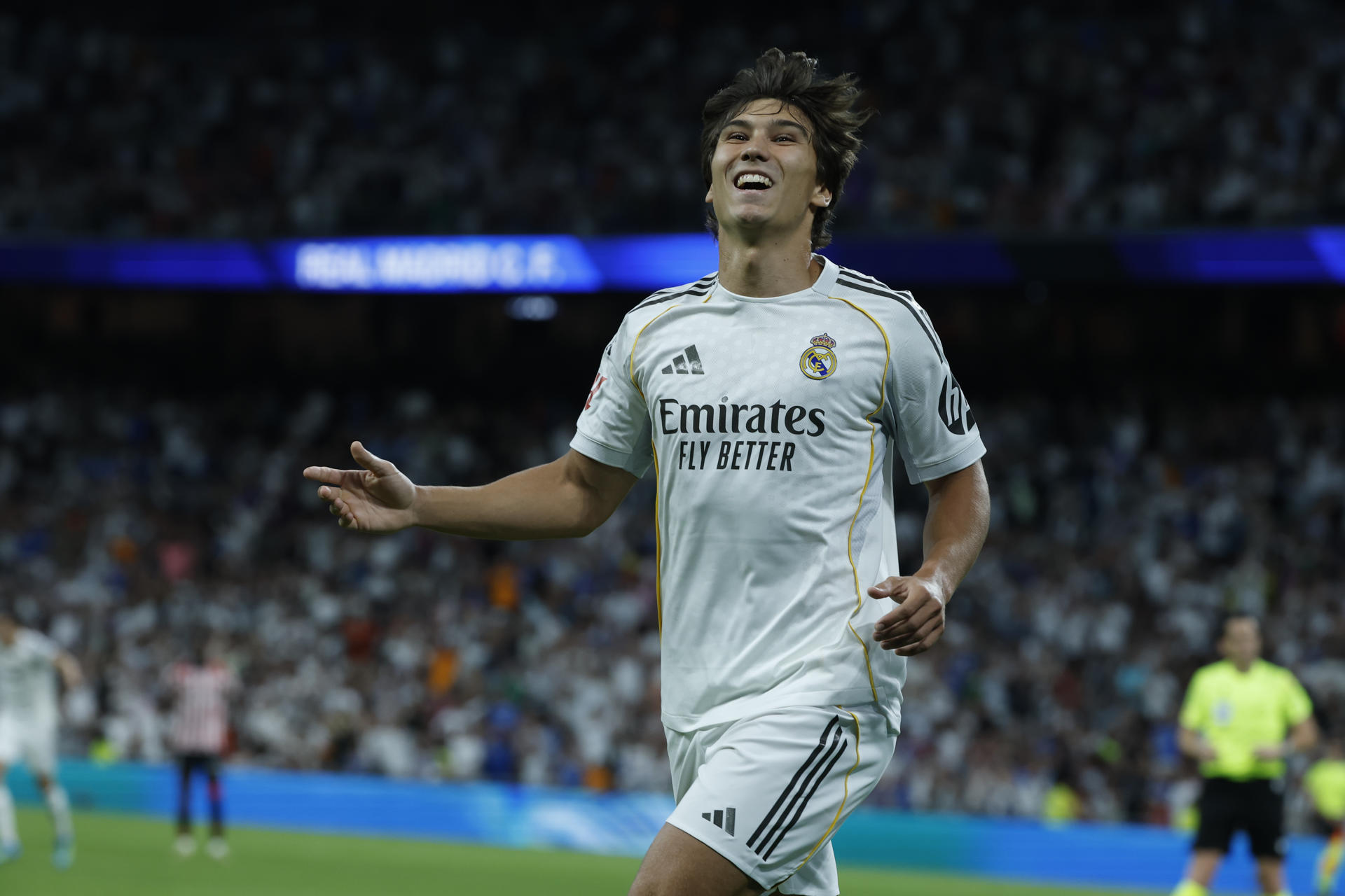 El delantero del Real Madrid Gonzalo García. EFE/JJ Guillén