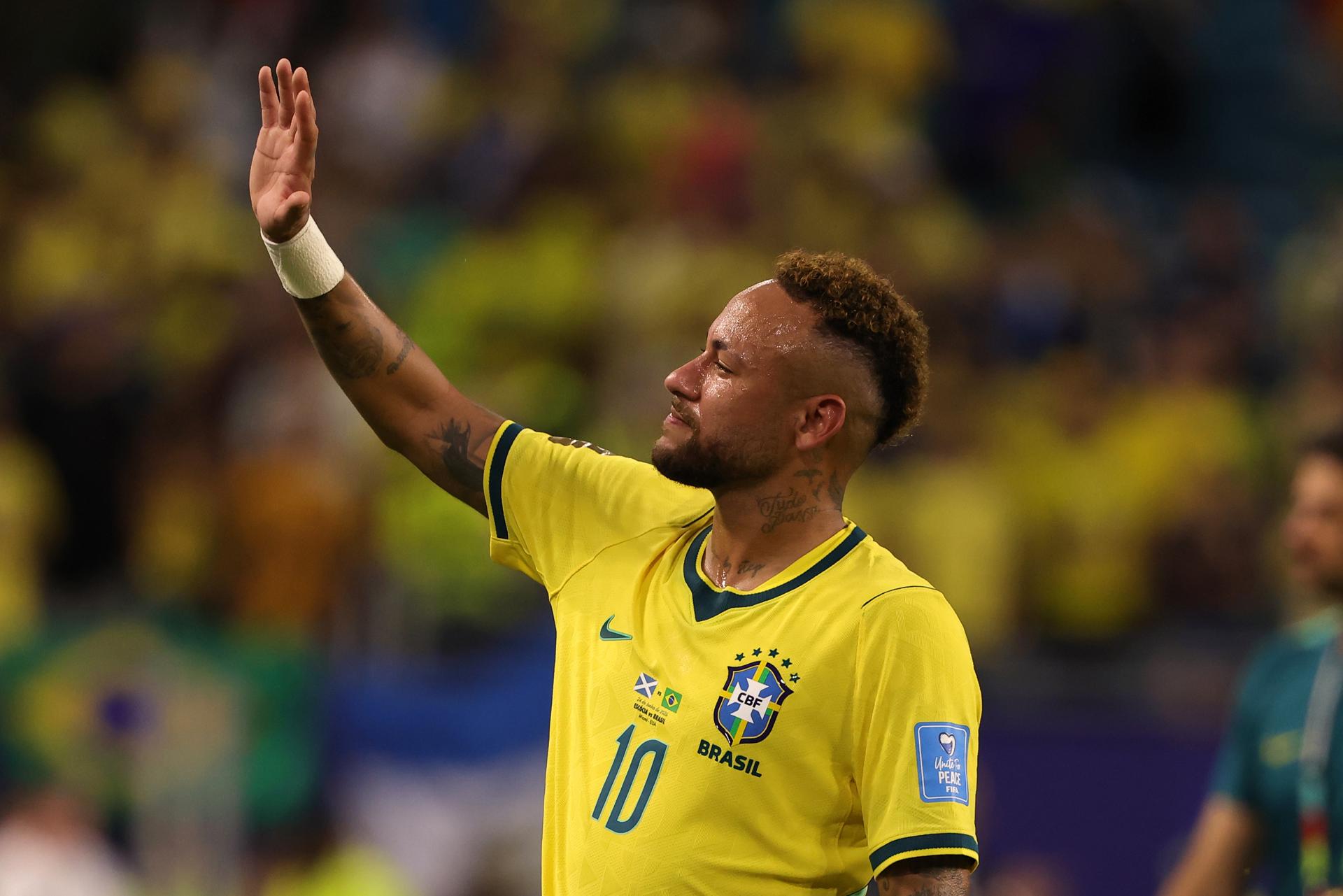El jugador brasileño Neymar Jr. durante un partido del Mundial 2026. EFE/EPA/CRISTOBAL HERRERA-ULASHKEVICH