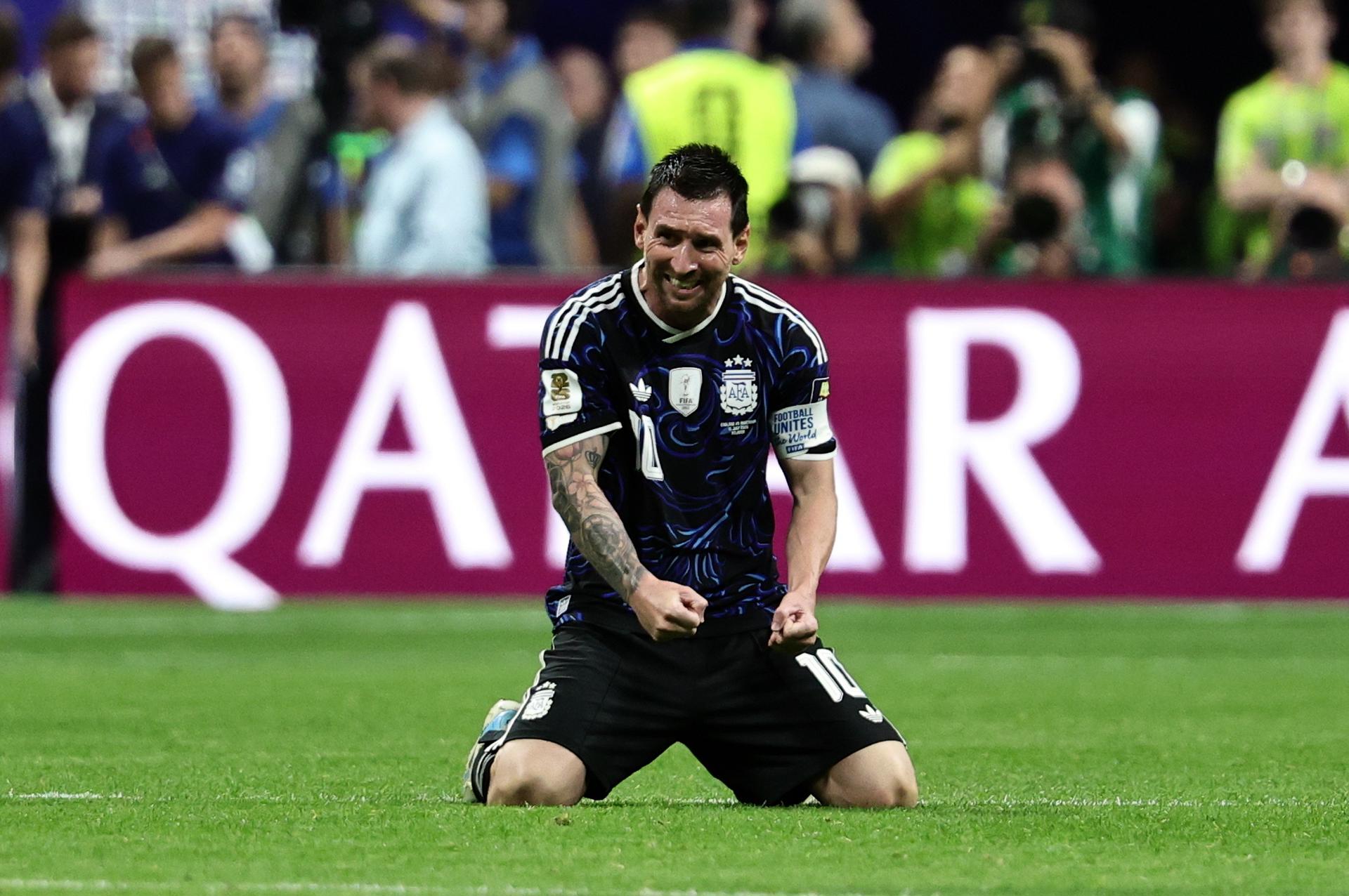 Lionel Messi, tras la clasificación para la final del Mundial 2026. EFE/EPA/RONALD WITTEK