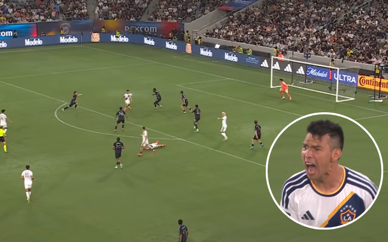 Chucky Lozano celebra su gol ante San Diego FC. Captura de pantalla.
