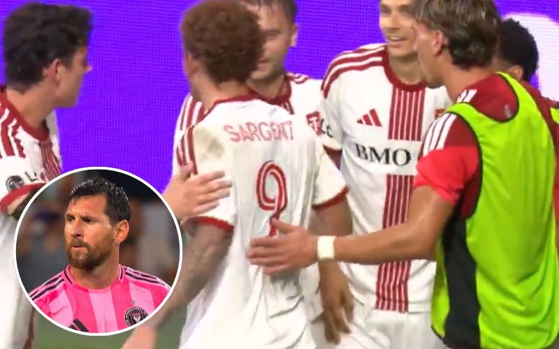 Toronto derrota a Inter Miami, pese al gol de Messi. Captura de pantalla.