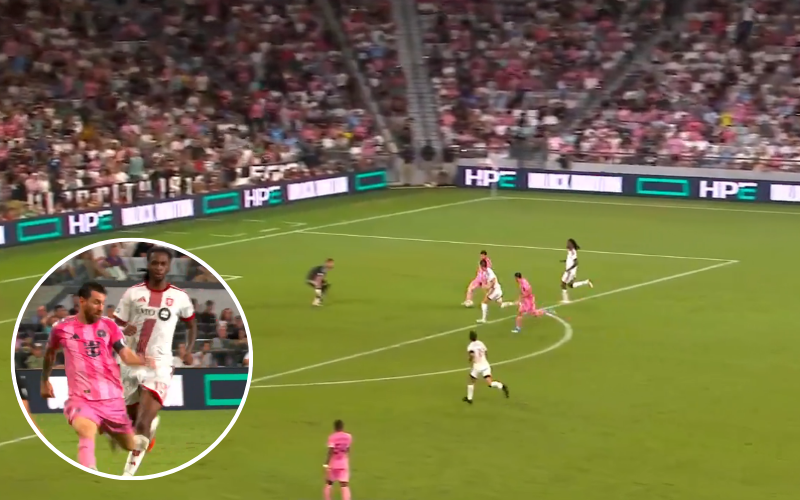Gol de Messi ante Toronto FC. Captura de pantalla.