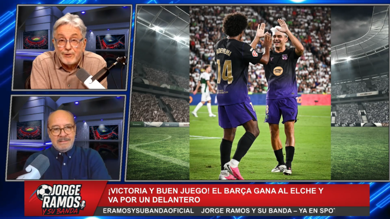 Jorge Ramos y su Banda analizan la goleada del Barcelona al Elche.